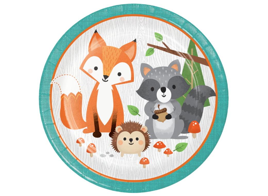 Woodland Animals Dinner Plates 8pk