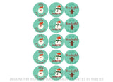 Christmas Characters Edible Cupcake Toppers