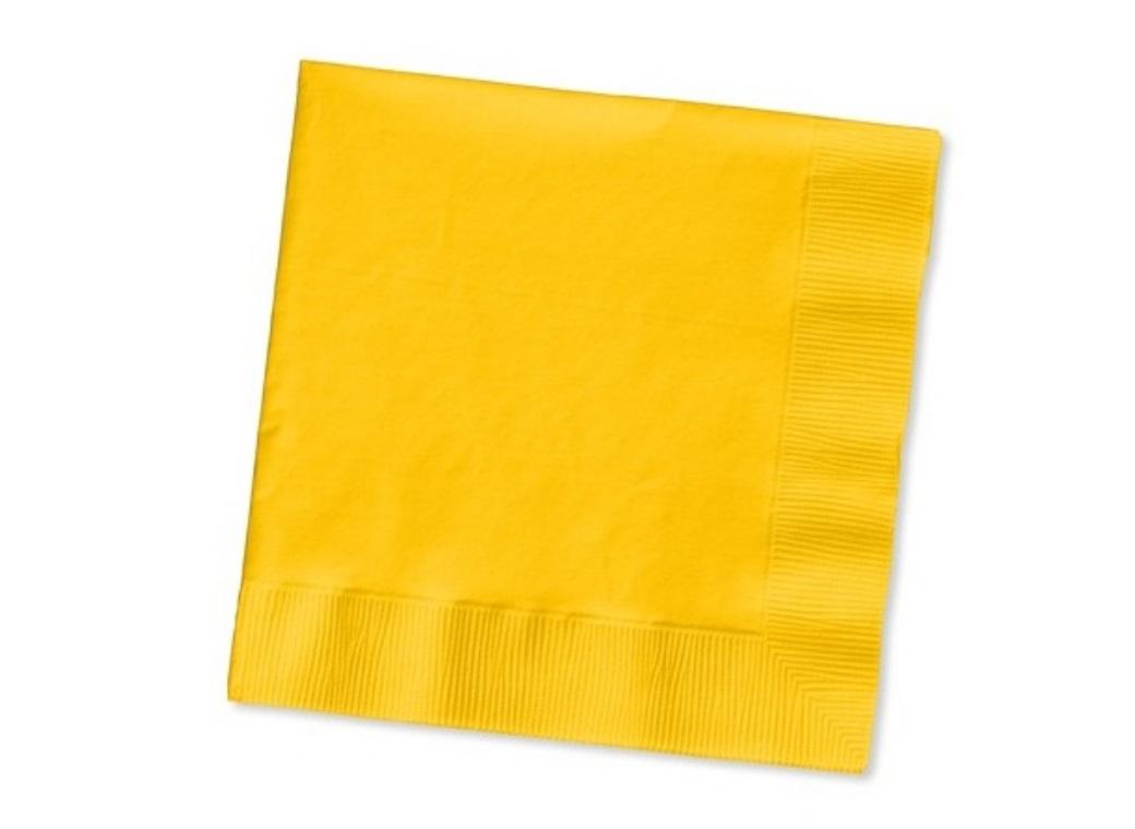 Yellow Lunch Napkins - 40 Pack