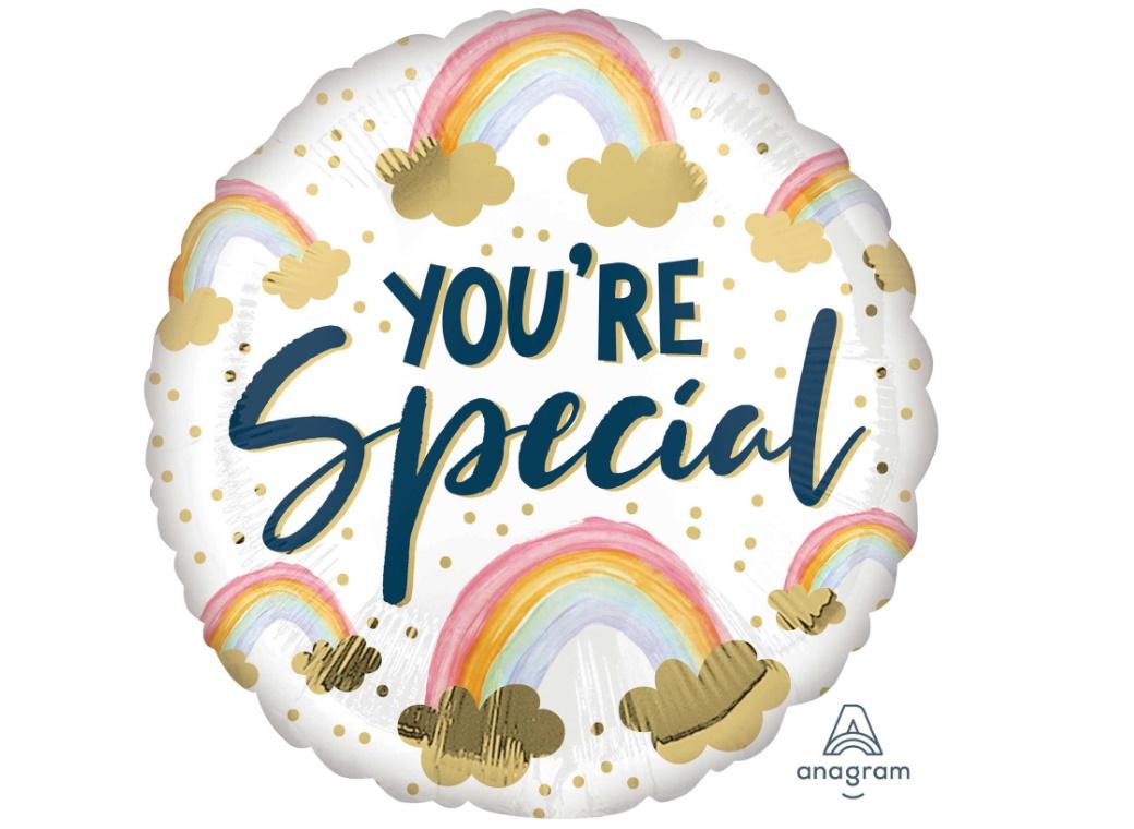 You're Special Rainbows Foil Balloon