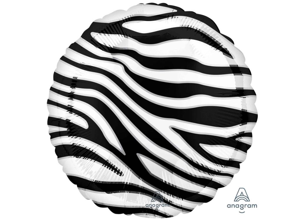 Zebra Print Foil Balloon